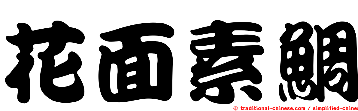 花面素鯛