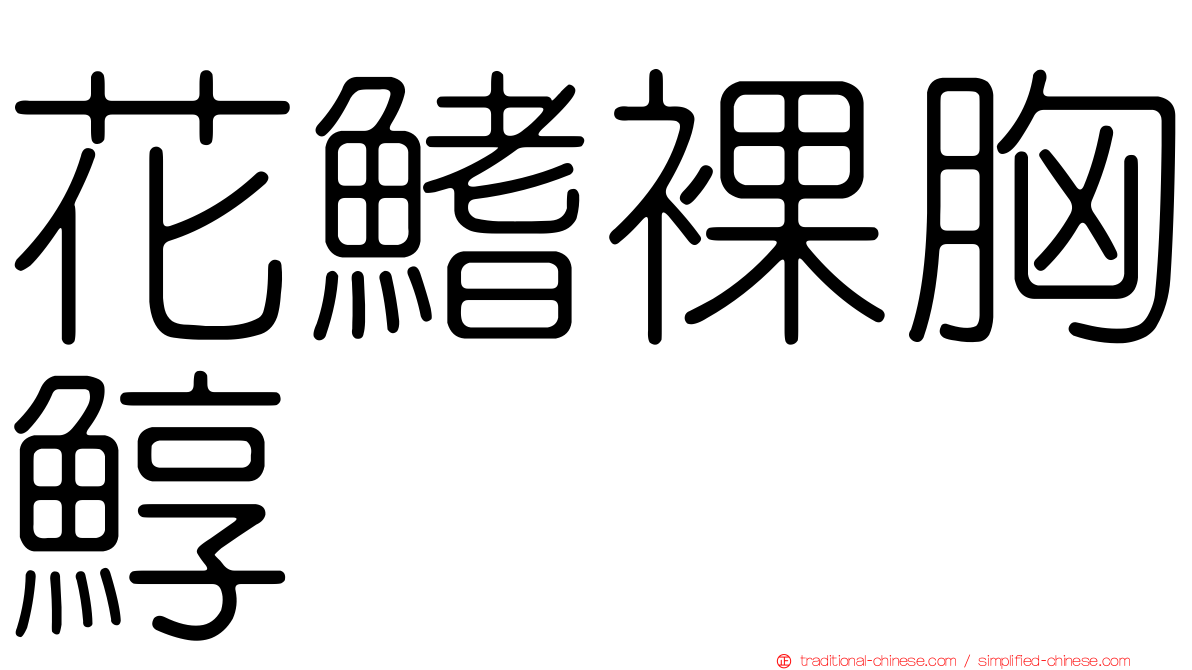 花鰭裸胸鯙