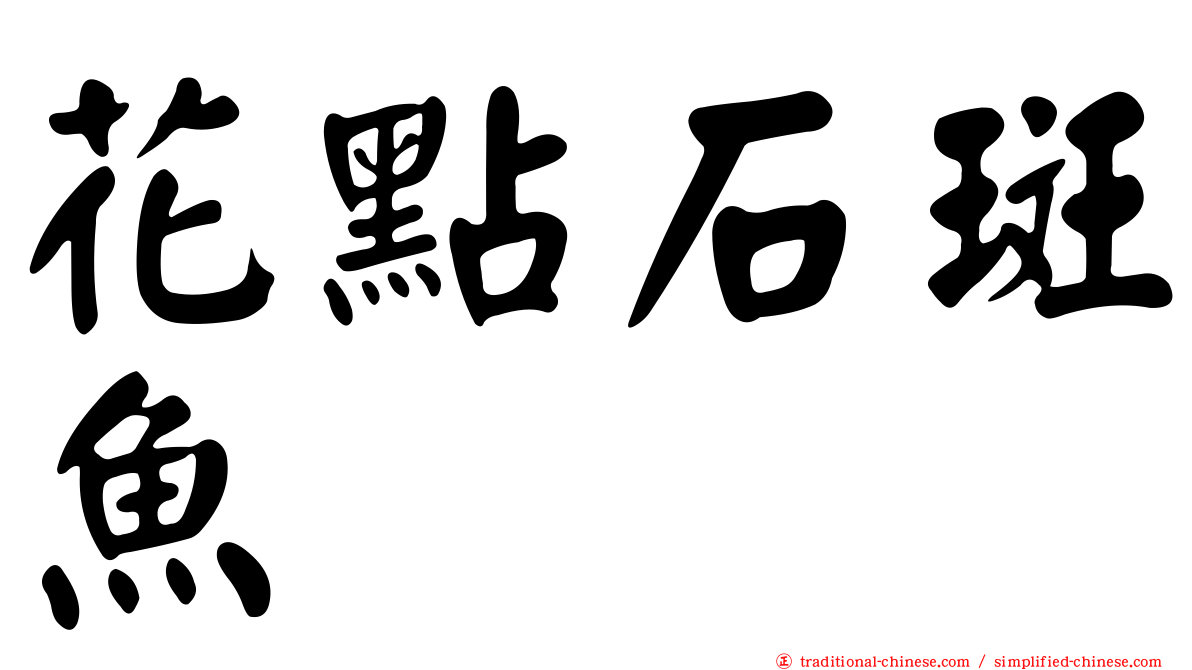花點石斑魚