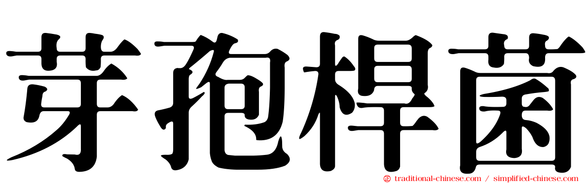 芽孢桿菌