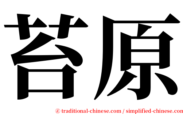苔原 serif font