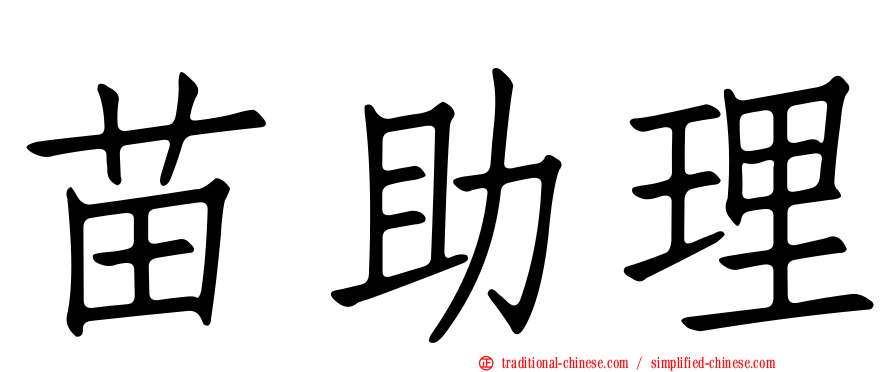 苗助理