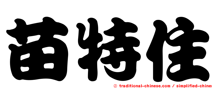 苗特住