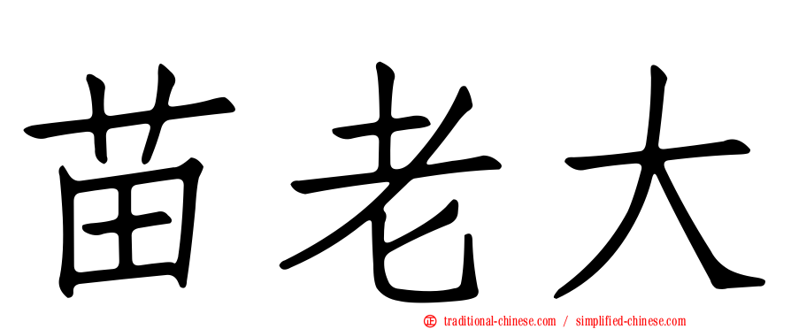苗老大