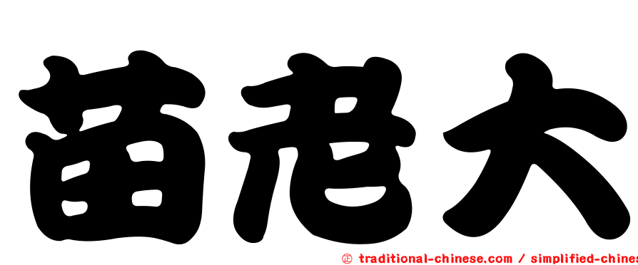 苗老大