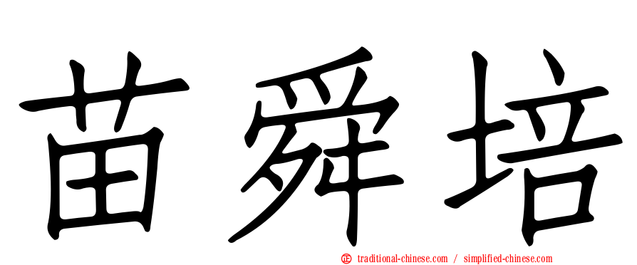 苗舜培