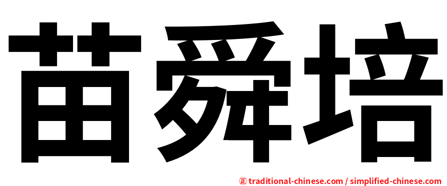 苗舜培