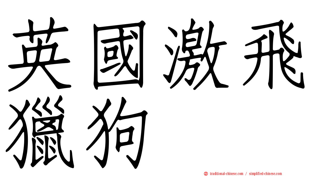 英國激飛獵狗