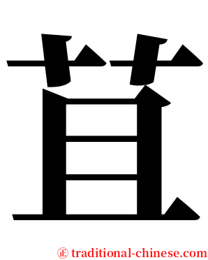 苴 serif font