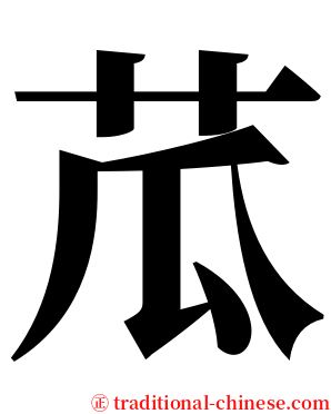苽 serif font