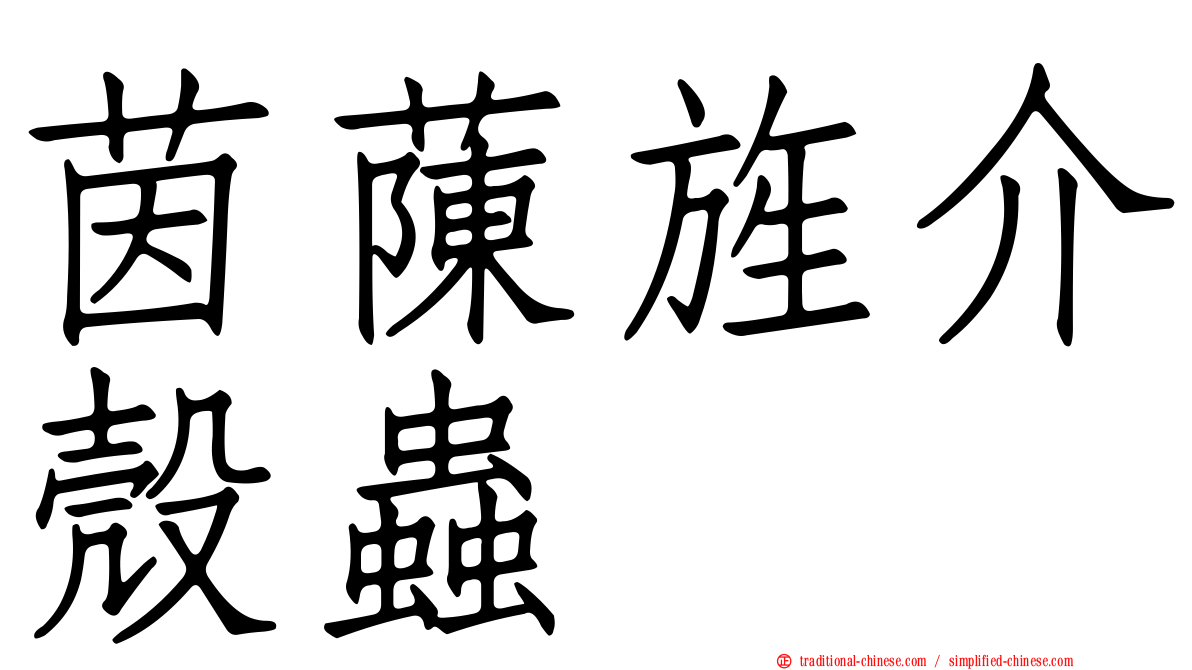 茵蔯旌介殼蟲