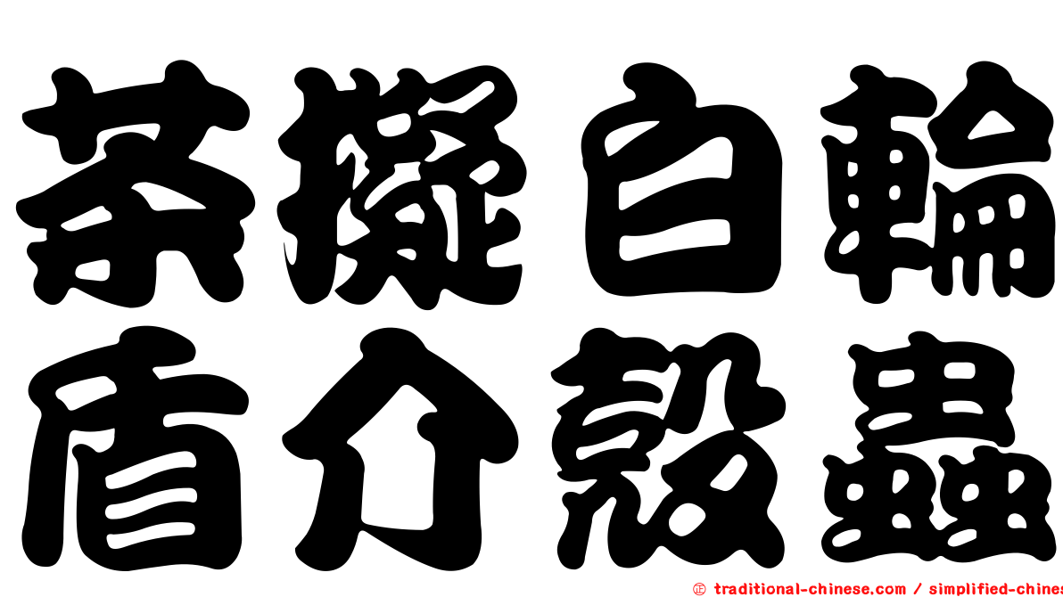 茶擬白輪盾介殼蟲