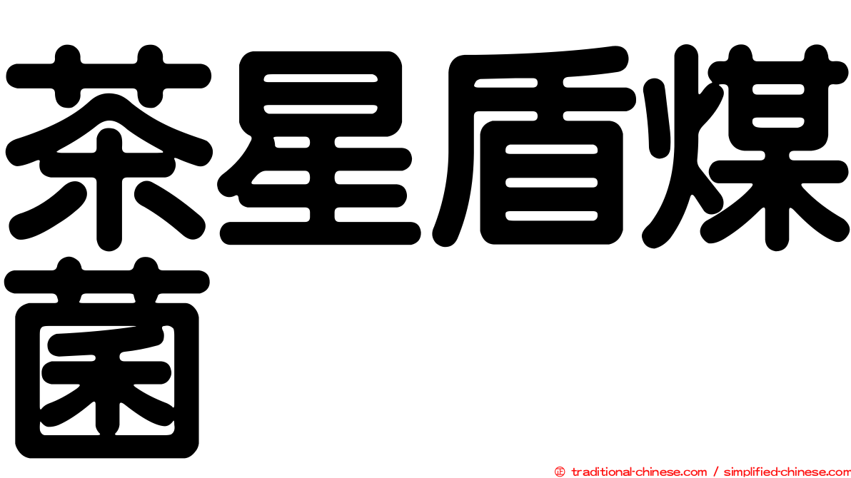 茶星盾煤菌