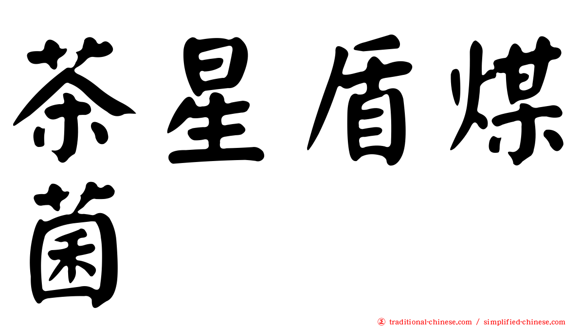 茶星盾煤菌