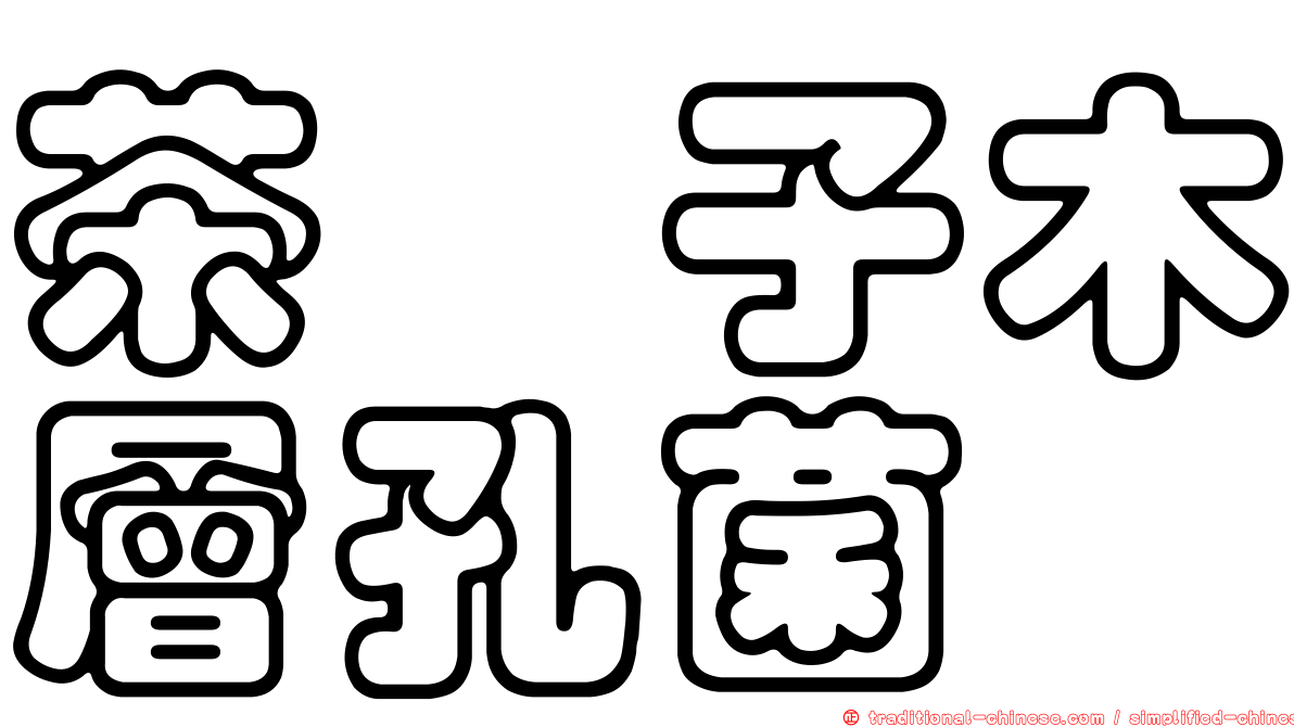 茶藨子木層孔菌