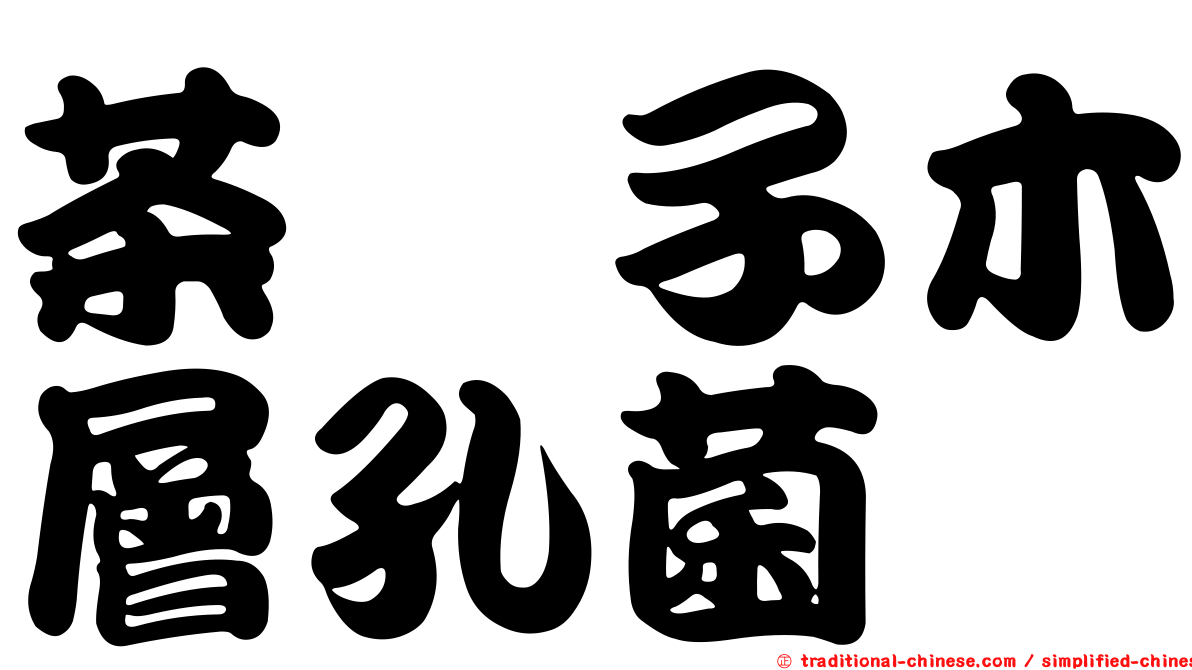 茶藨子木層孔菌