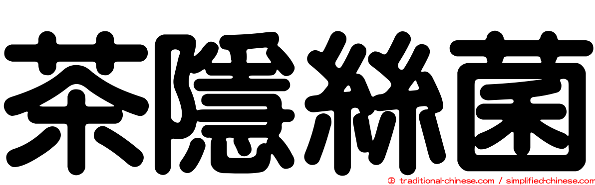 茶隱絲菌