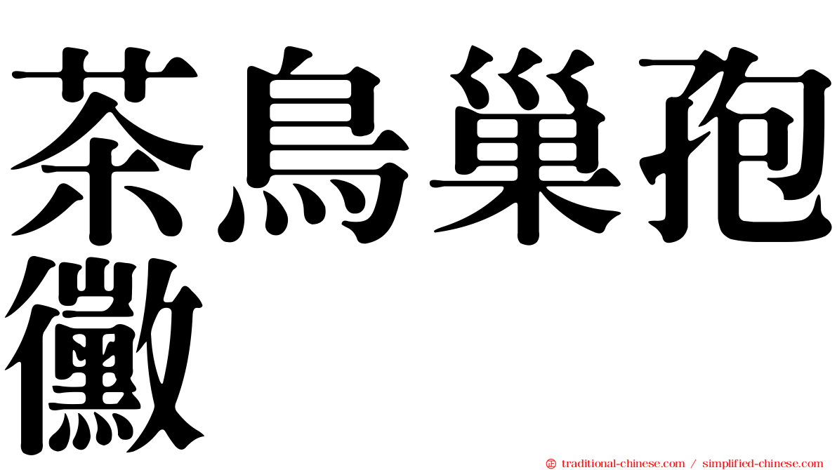 茶鳥巢孢黴