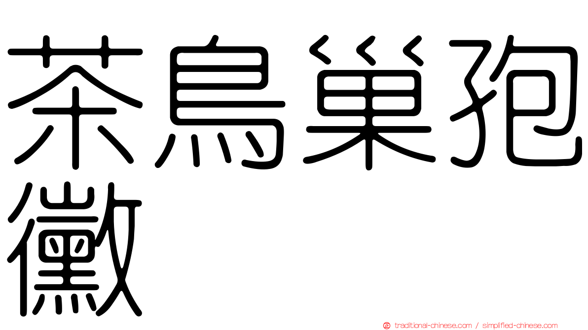 茶鳥巢孢黴