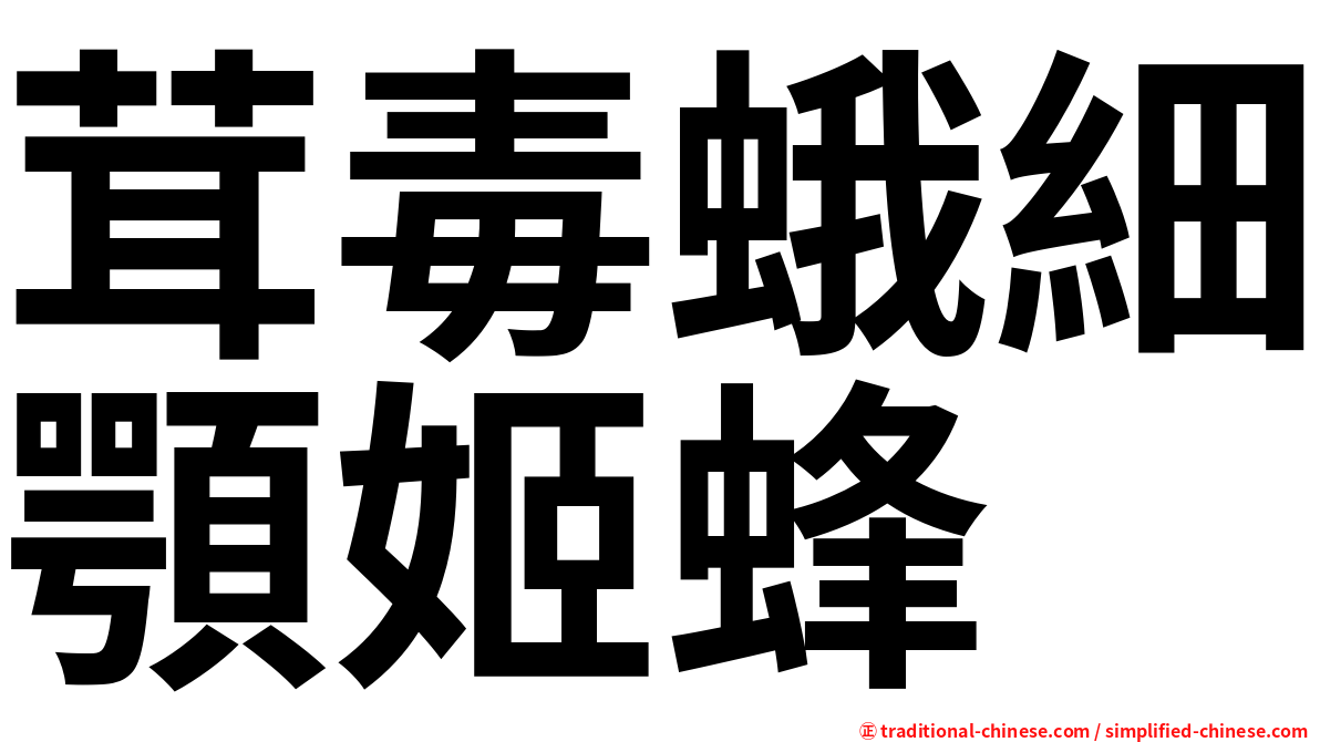 茸毒蛾細顎姬蜂