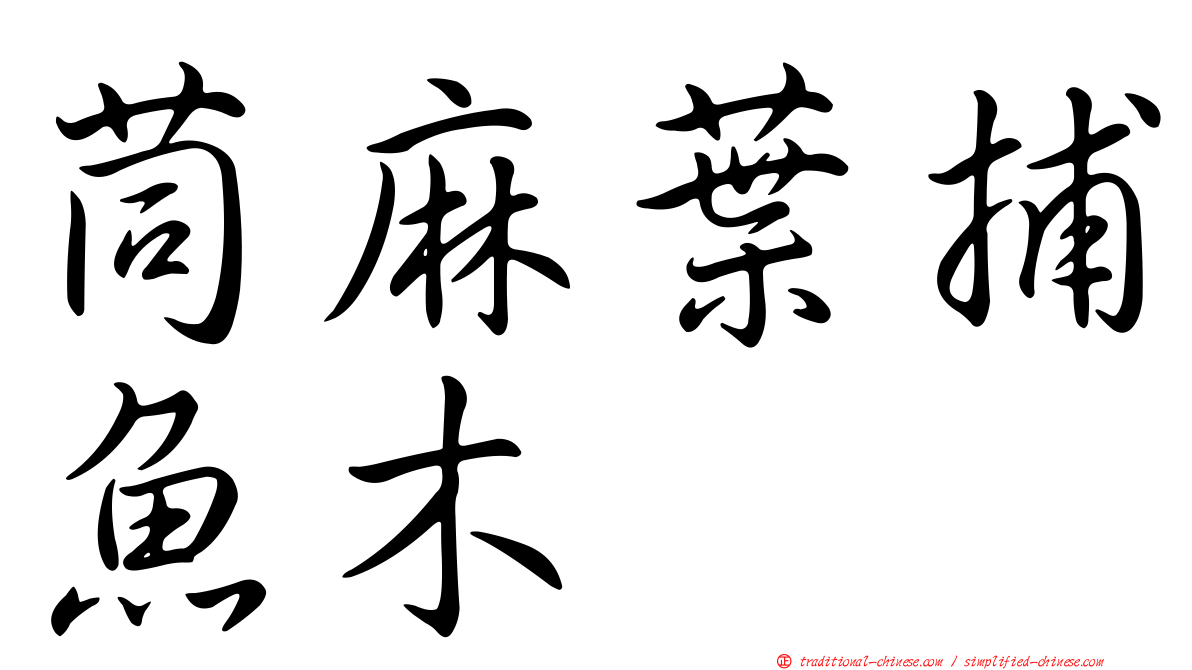 茼麻葉捕魚木