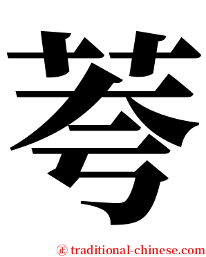 荂 serif font