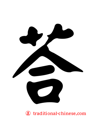 荅