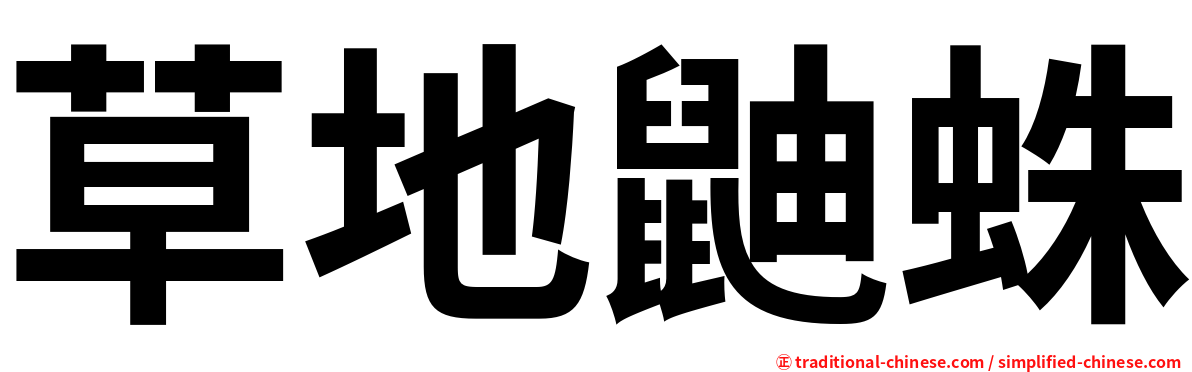 草地鼬蛛