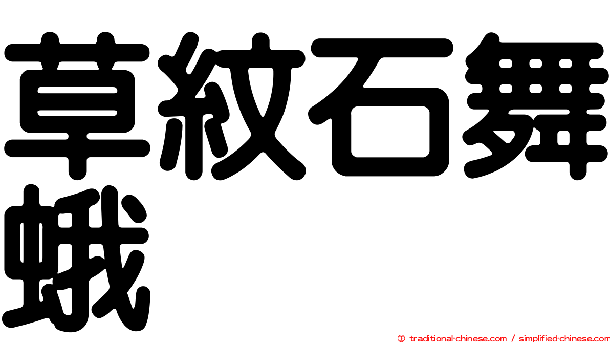 草紋石舞蛾