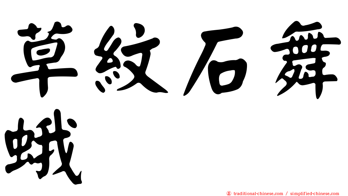 草紋石舞蛾