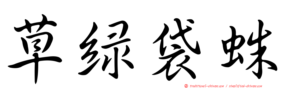 草綠袋蛛