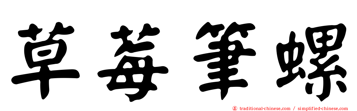 草莓筆螺