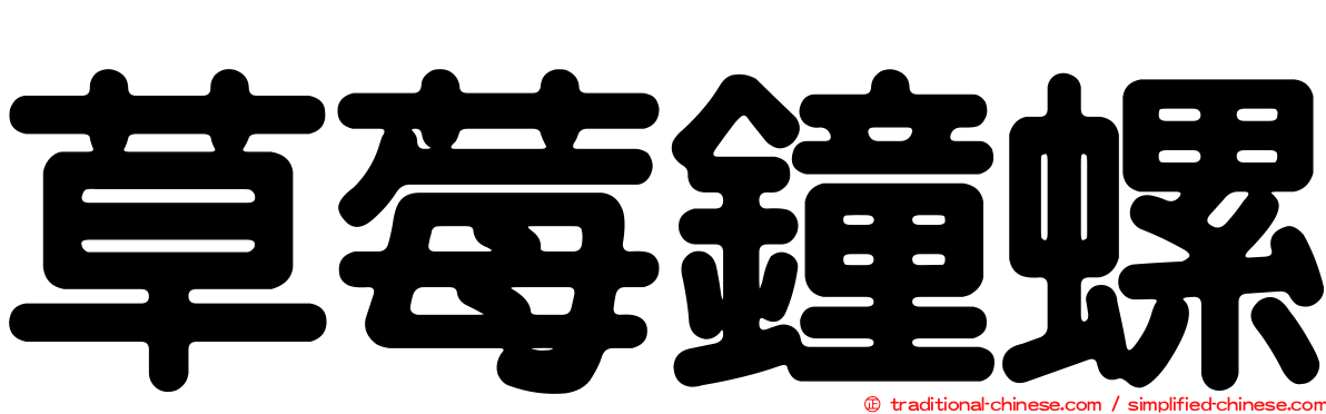 草莓鐘螺