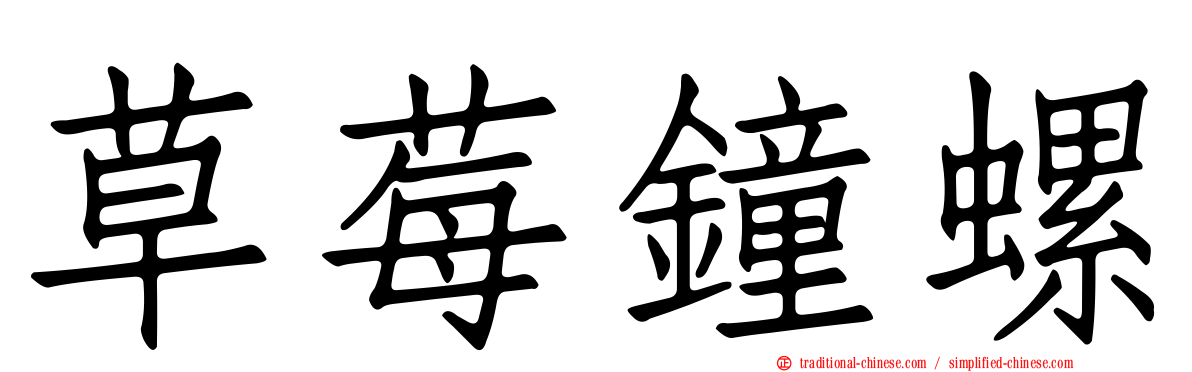 草莓鐘螺