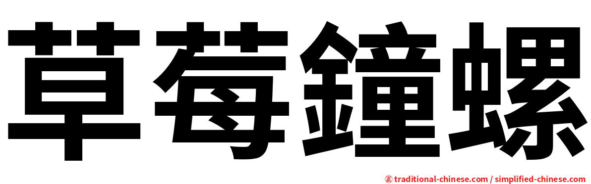 草莓鐘螺