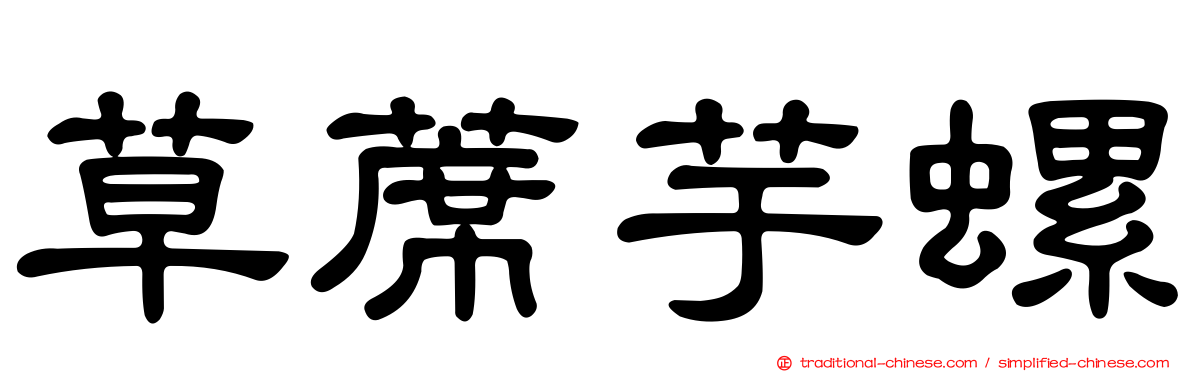 草蓆芋螺