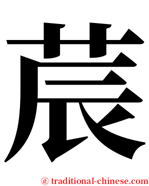 莀 serif font