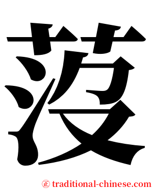 莈 serif font