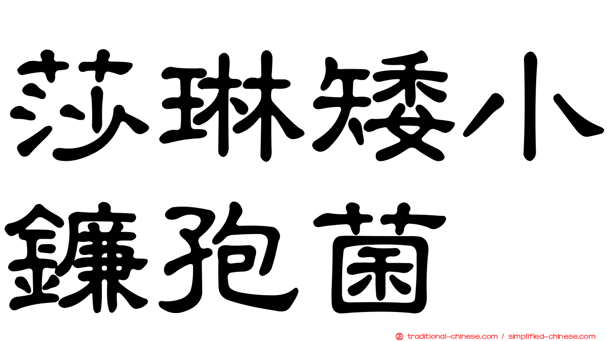 莎琳矮小鐮孢菌