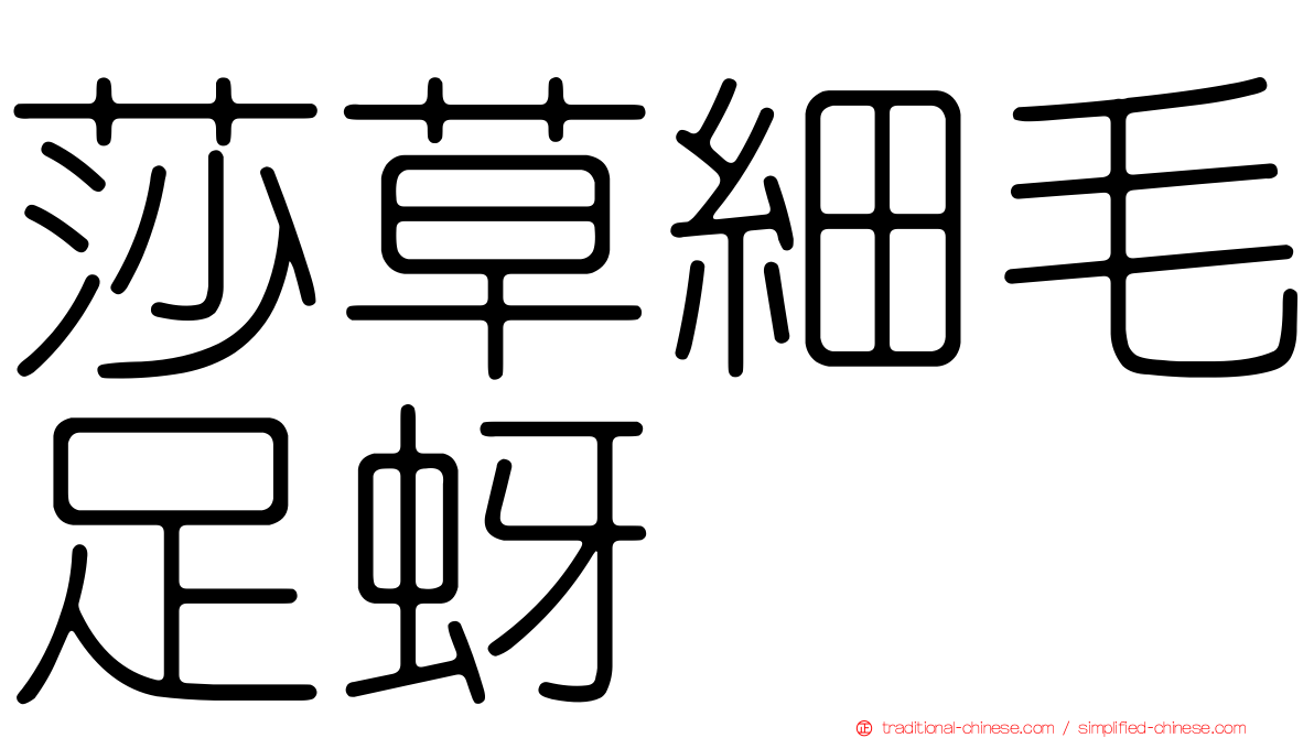 莎草細毛足蚜