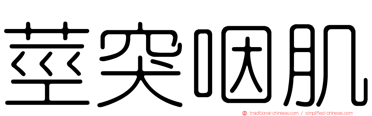 莖突咽肌