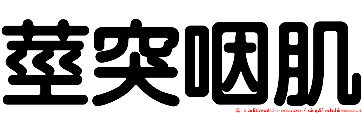 莖突咽肌