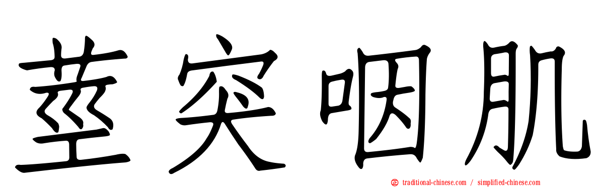 莖突咽肌