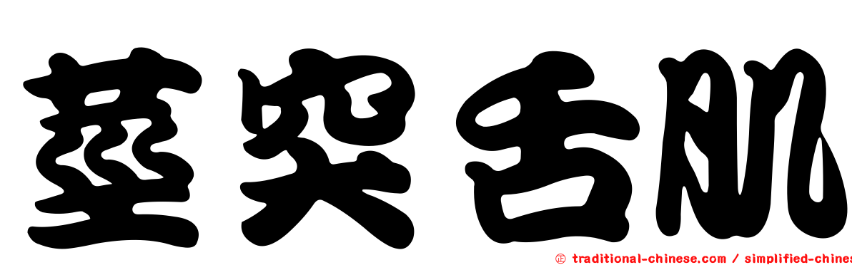 莖突舌肌