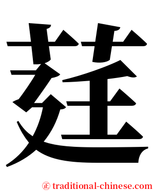 莛 serif font