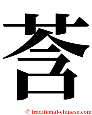 莟 serif font