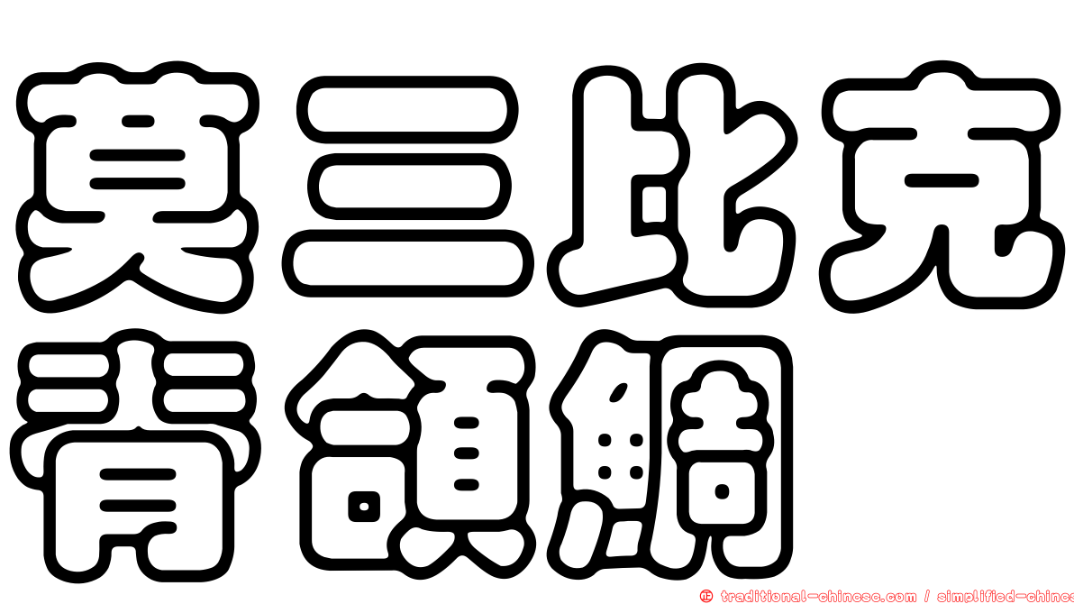 莫三比克脊頜鯛