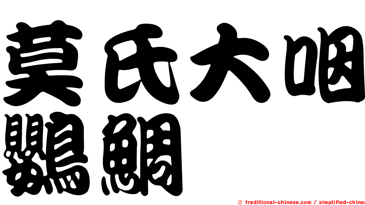 莫氏大咽鸚鯛