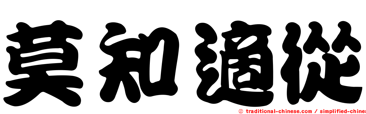 莫知適從