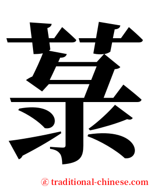 菉 serif font